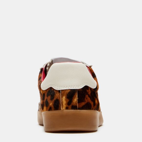 Steve Madden Comfortable Braxton Leopard Print Retro Lace-up Casual Sneaker - Picture 6 of 16